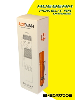 Фонарь ACEBEAM Pokelit AA Orange (1xNICHIA 219F 5000K CRI90, 1xAA/14500, 550лм, 86м)