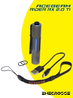 Фонарь EDC Acebeam Rider RX 2.0 TI (1хNichia 519A-V1 5000K High CRI90, 1xAA/14500, 700lm, 101m)