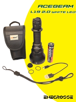 Фонарь Acebeam L19 2.0 White LED (1xOsram KW CULPM1.TG, 1x21700, 1650 лм, 1300 м)