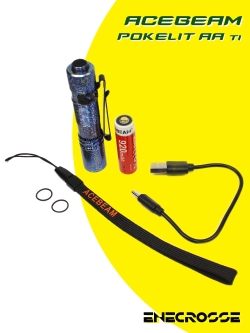 Фонарь Acebeam Pokelit AA Ti (1xNichia 519A 5000K CRI90, 1xAA/14500, 500lm, 80m)