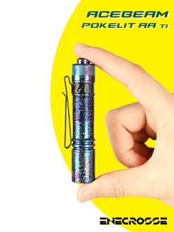 Фонарь Acebeam Pokelit AA Ti (1xNichia 519A 5000K CRI90, 1xAA/14500, 500lm, 80m)