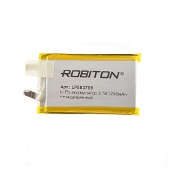 ROBITON LP503759UN 3.7В 1250мАч без защиты PK1