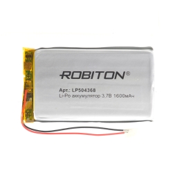 1600mAh Robiton LP504368 3.7V с защитной платой
