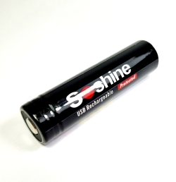 Аккумулятор Li-Ion Soshine 18650USB-3.7-3600 (!!!длина 71,2 мм!!!, 3,7/4,2 В, 3300 мАч, 75/43 мОм, ЗУ type-C)