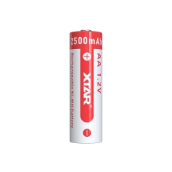 Аккумулятор Ni-MH XTAR AA (длина 50,3 мм, 1,2 В, 2500 мАч, 1,25 A)