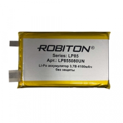 4100mAh Robiton LP855080UN 3.7V без защитной платы