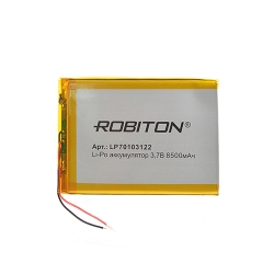 8500Ah Robiton LP70103122 3.7V с защитной платой