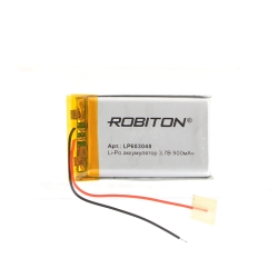 900mAh Robiton LP603048 3.7V с защитной платой