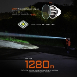 Acebeam P20 (1xLuminus SBT-90.2, 2x21700, 5500lm, 1280m)
