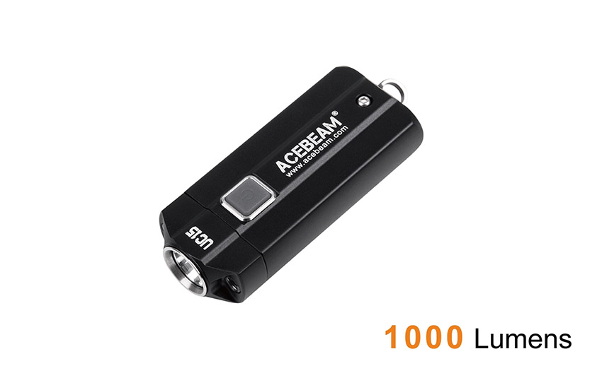 Acebeam UC15 Black (2x AAA /2x10400, XPL-HD/Red/UV, 1000lm, 107m