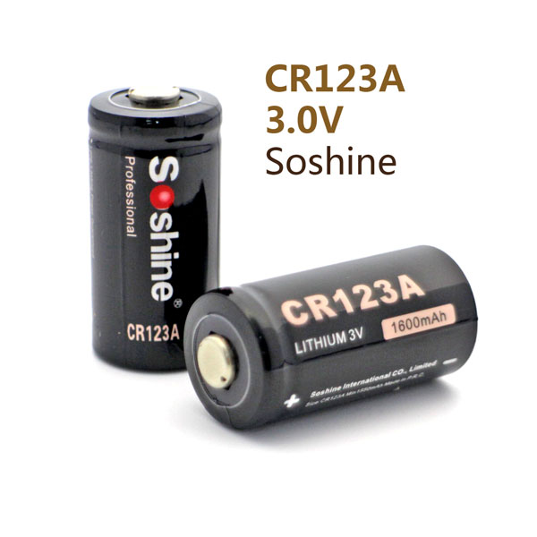 CR123A Soshine (1600 mAh) батарейка