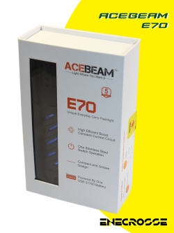 Фонарь Acebeam E70 5000K (1xXHP70.2 LED, 1x21700, 4600 лм, 240 м, БЕЗ АККУМУЛЯТОРА)