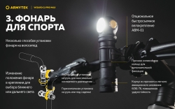 Armytek Wizard C2 Pro Max Magnet USB Белый F06701C
