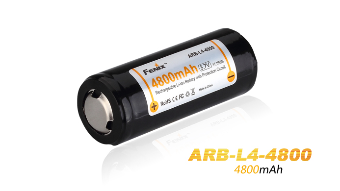 Аккумулятор Fenix ARB-L4-4800 26650 4800 mAh 3.7V защищенный
