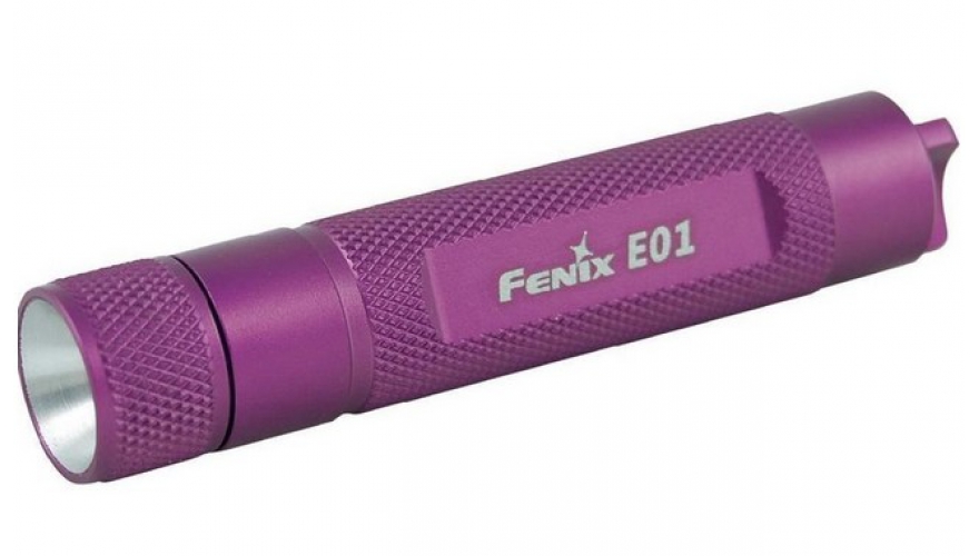 Фонарь Fenix E01 violet  (1xААА, Nichia, 13лм)