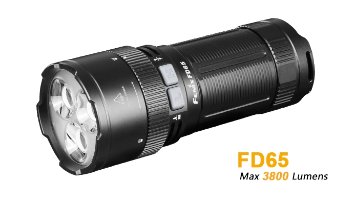 Фонарь Fenix FD65 (Zoom, 3xXHP35 HI NW, 4x18650, 3800lm, 410m)