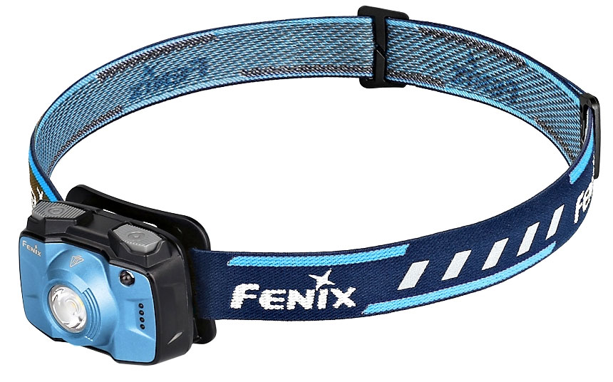 Налобный фонарь Fenix HL32R голубой (ЗУ, встр.акк-р., белый свет+Red, 600lm, 73m)