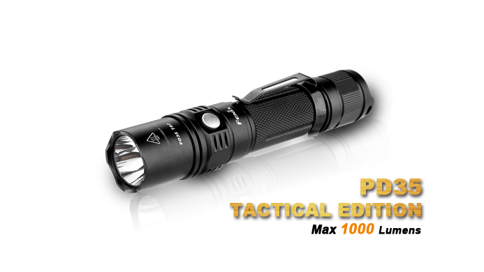 Фонарь Fenix PD35 TAC (CW, XP-L V5, 1x18650,1000lm, 200m)