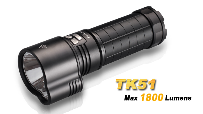 Фонарь Fenix TK51 дальний+ближн.свет (2xXM-L2 U2, 3х18650,1800lm, 425m)