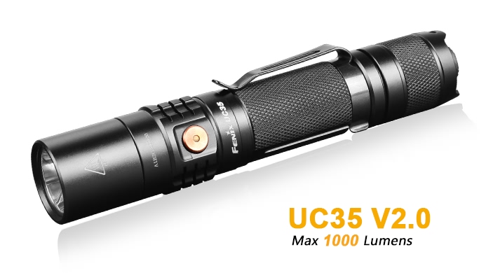 Фонарь Fenix UC35 V2.0 1000lm (ЗУ, 1x18650, 1xXP-L HI V3, 266m)