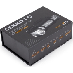Яркий луч GEKKO 1.0 (1x18650, Samsung LH351D High-CRI, 900lm)