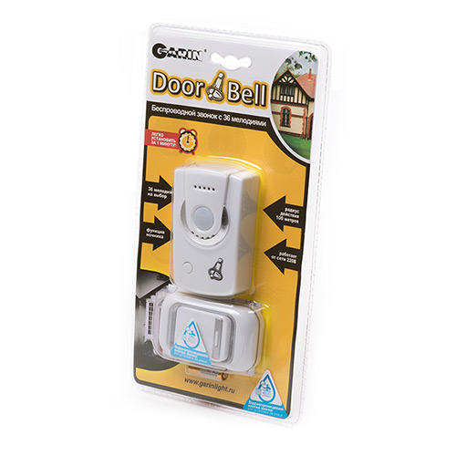 Garin DoorBell Rio-220V  c ночником и с влагозащитной кнопкой