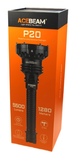 Acebeam P20 (1xLuminus SBT-90.2, 2x21700, 5500lm, 1280m)
