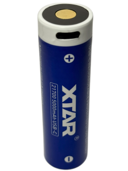 Аккумулятор Li-Ion XTAR 21700 USB-C (с защитой и ЗУ, длина 75,5 мм, 3,6/4,2 В, 10 A, 4900 мАч, 24 мОм)