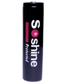 Аккумулятор Li-Ion Soshine 18650P-3.7-3600 (JAPAN CELL, с защитой, длина 68 мм, 3,6/4,2 В, 3362 мАч, 49 мОм)