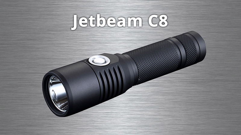 JETBeam C8 ( 1x18650, XM-L2 T6, 1000lm, 243m)