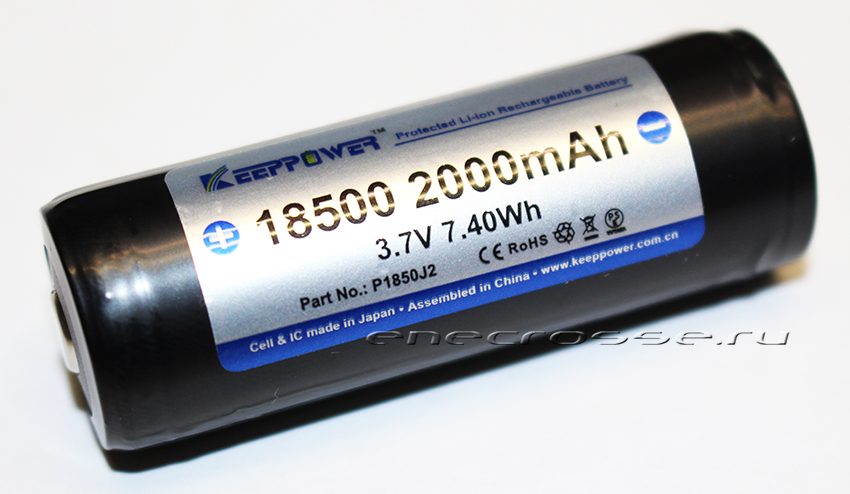 KeepPower 18500 2000 mAh 3,7v P1850J2 защищенный