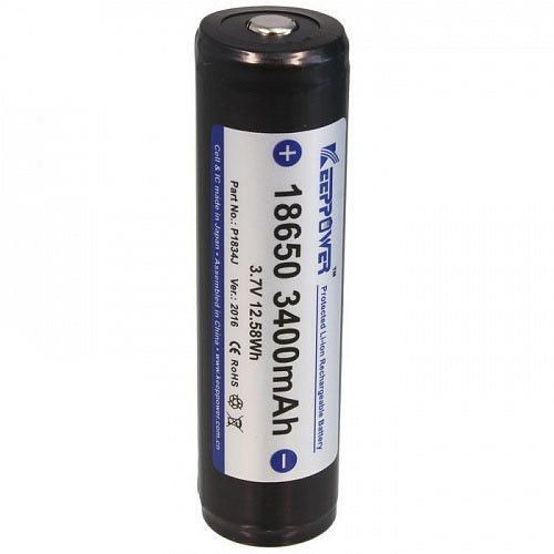 KeepPower 18650 3400 mAh (P1834J) защищенный