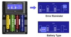 Зарядное устройство XTAR L4 Pro (для 1-4 Li-ion/Ni-MH, 4 x AА/AAA, LCD дисплей)