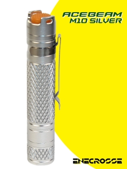 Фонарь Acebeam M10 silver (AA/14500, XP-G3 S5, 224 лм, 78 м)