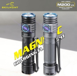 Skilhunt M200 V3 Black (1x18650, NiCHIA 519A, 1400lm, 188m)