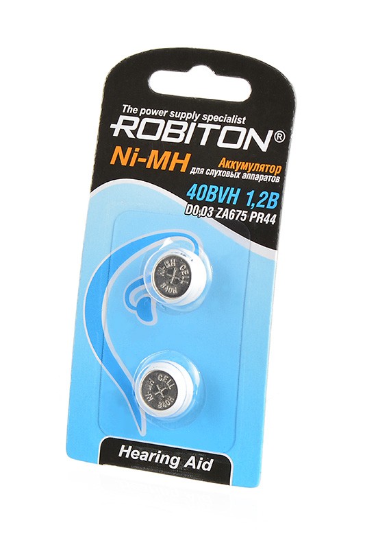 B40H Robiton 40BVH 1,2В аккумулятор для слуховых аппаратов