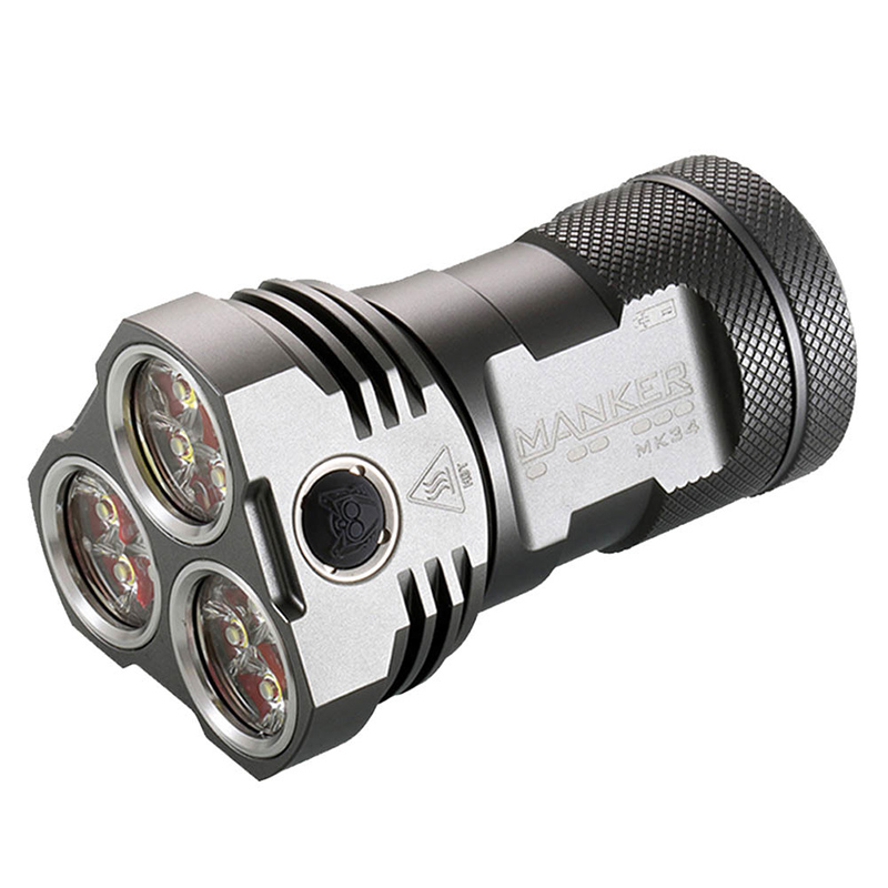 Manker MK34 12x XP-G3 8000lm (3x18650, 260m)