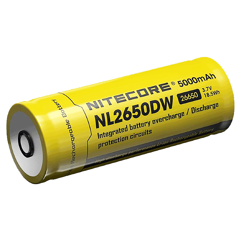 Аккумулятор для фонаря R40 Nitecore NL2650DW 26650 5000mAh 3.7V 