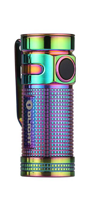 Olight S mini TI TITANIUM  Rainbow PVD