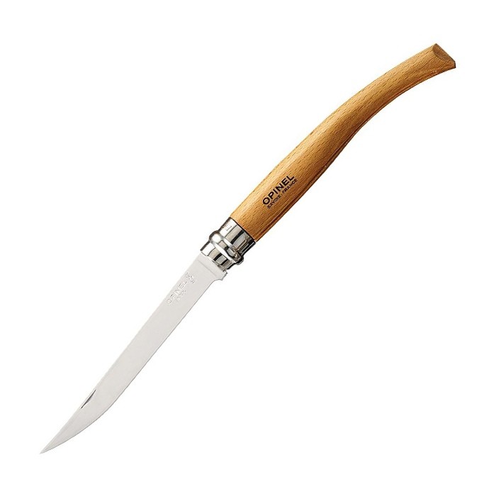 Нож филейный Opinel №10 (нерж. сталь, бук, 000517)