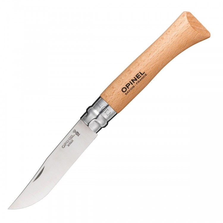 Нож Opinel №10 (нерж. сталь, бук, 123100)