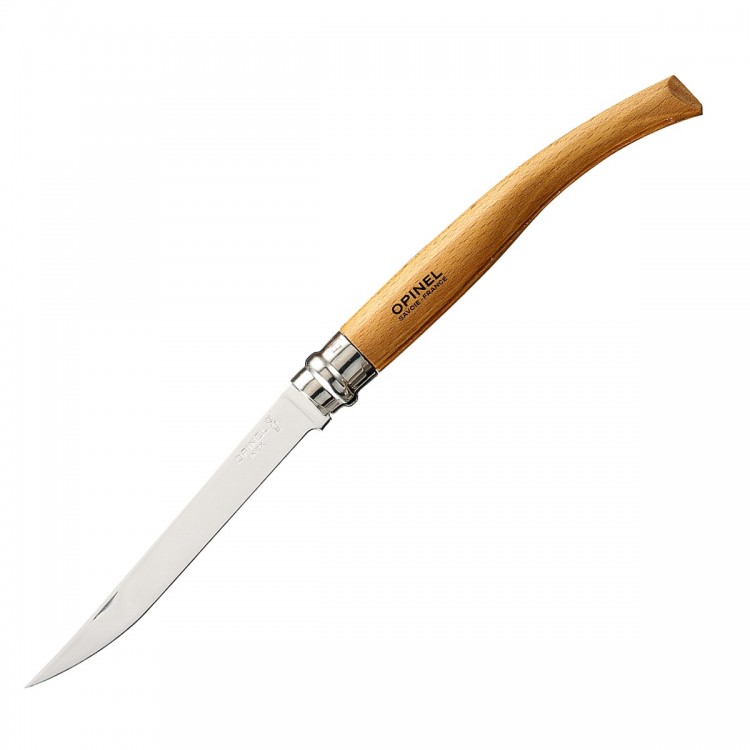 Нож филейный Opinel №12 (нерж. сталь, бук, 000518)