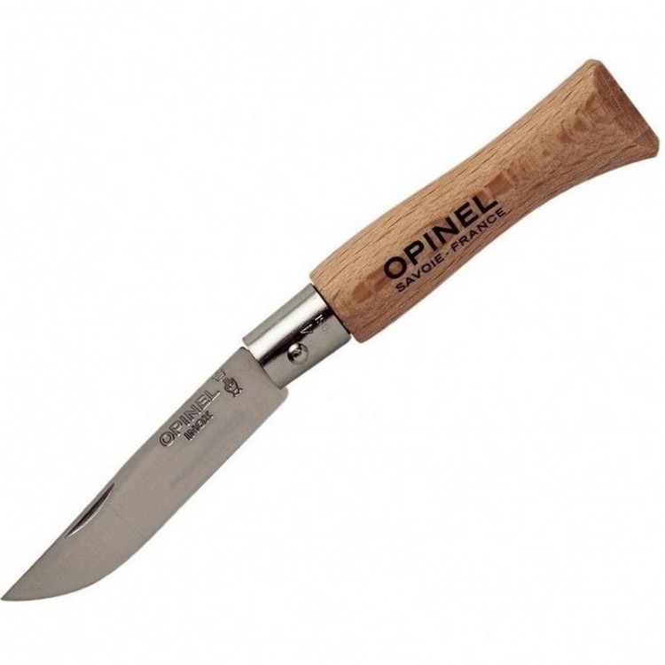 Нож Opinel №4 (нерж. сталь, бук, 121040)