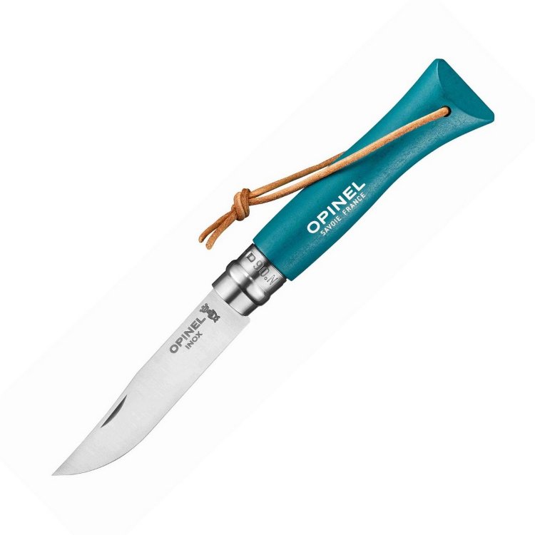 Нож Opinel №6 Trekking (нерж. сталь, бирюзовый, 002200)