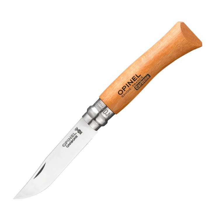 Нож Opinel №7 (углерод. сталь, бук, блистер, 000622)