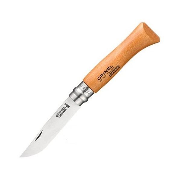 Нож Opinel №8 (углерод. сталь, бук, 113080)