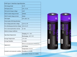 Аккумулятор Li-Ion высокотоковый Vapcell INR21700 P2150A PCB (3,6/4,2 В, 10 А, 5000 мАч, 26 мОм, 21,3x76,2 мм, ЗУ USB-C)