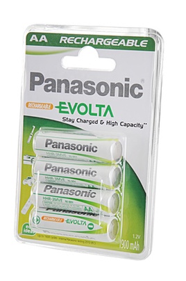 Panasonic Evolta  (AA, 1900mAh)	4шт в блистере