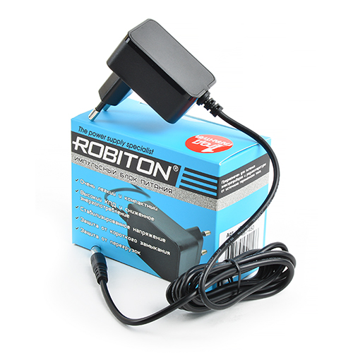 ROBITON IR12-500S(-) адаптер/блок питания 5,5х2,1/12мм
