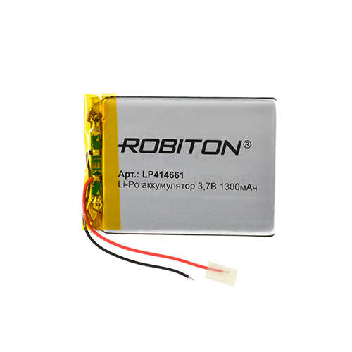 ROBITON LP414661 3.7В 1300мАч с защитной платой РК1